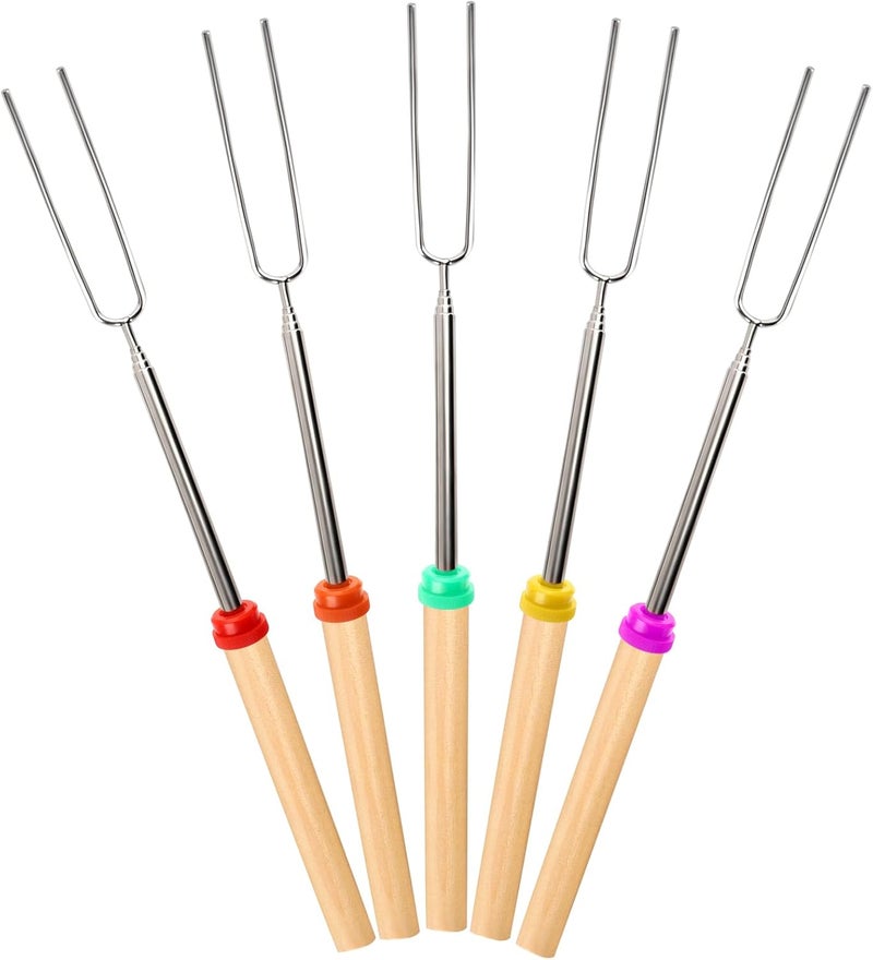 Ajmyonsp Marshmallow Roasting Sticks - 5 Pack - Image 1